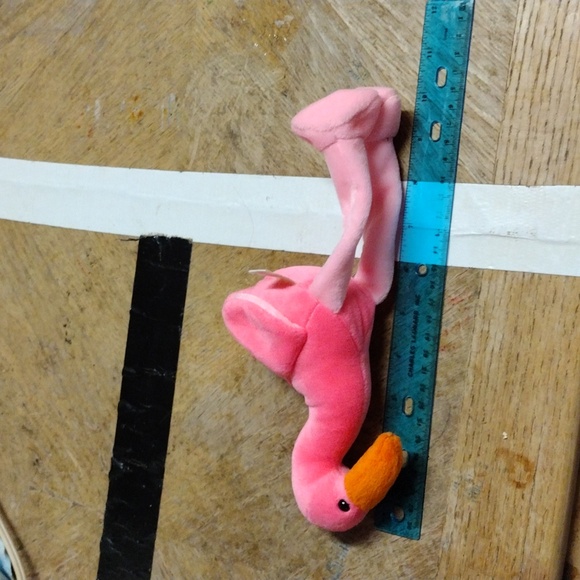 Pink Flamingo Beanie Baby Plushie - Picture 7 of 8
